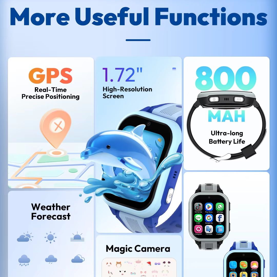 Wonlex 4G Kids Smart Watch KT4 - Health Wellness Bracelet ulasan dan harga