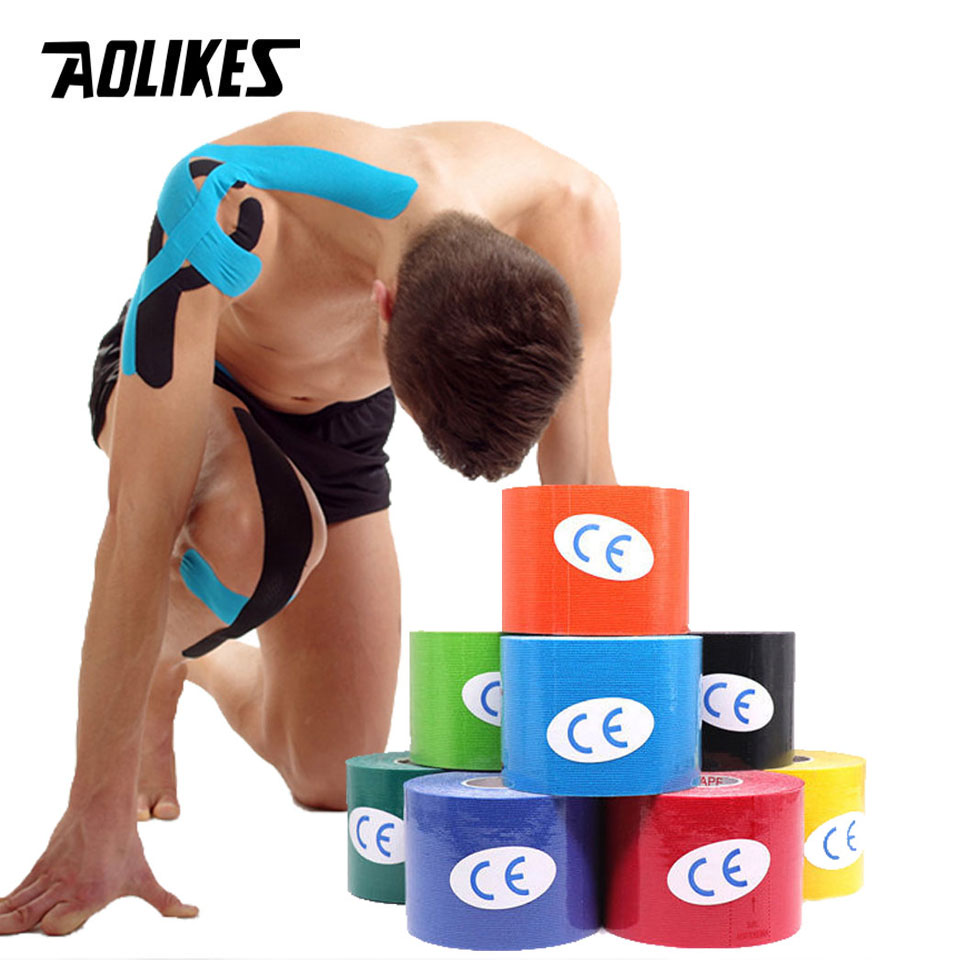 AOLIKES 2 Size Kinesiology Tap - Sports Taping Precut ulasan dan harga