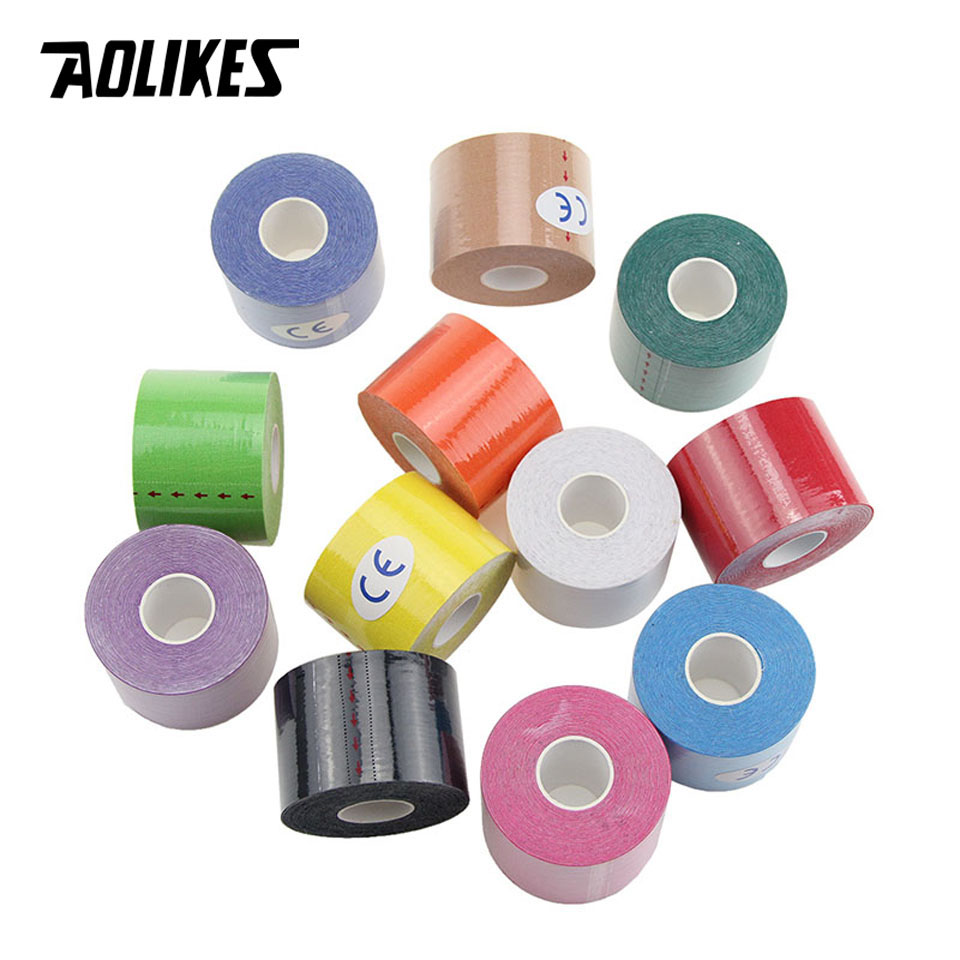 AOLIKES 2 Size Kinesiology Tap - Sports Taping Precut ulasan dan harga