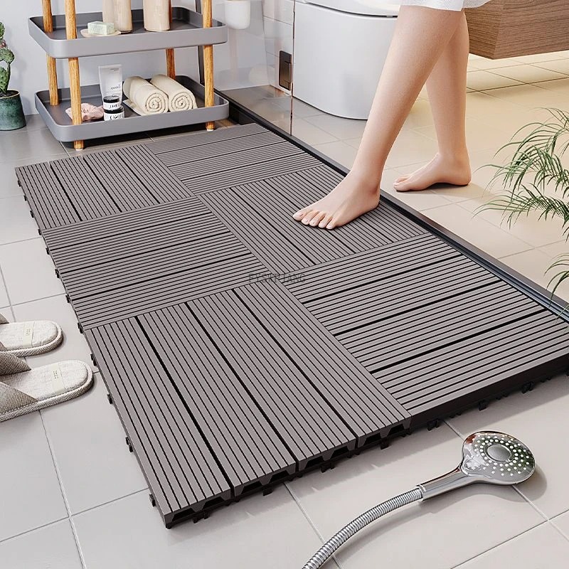 Simulated Ecological Wood Spli - Bamboo Bath Mat ulasan dan harga