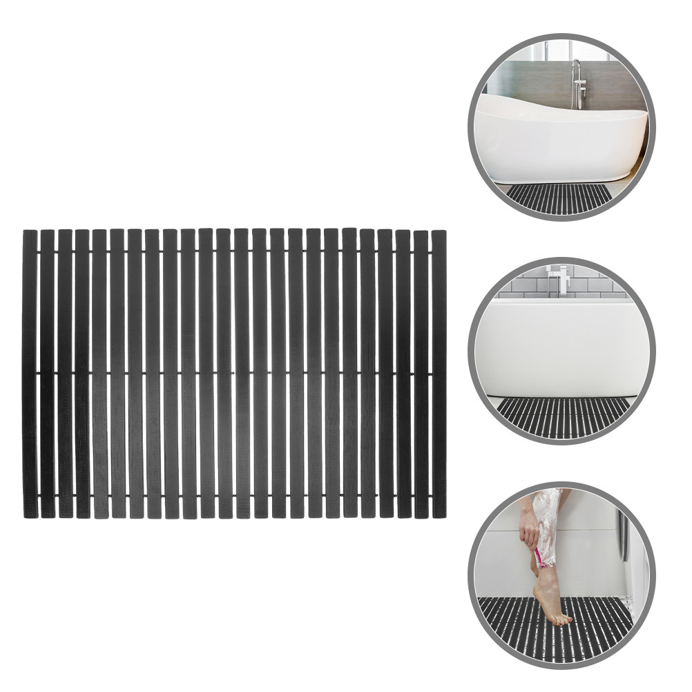 Non Slip Bamboo Bath Mat for S - Bamboo Bath Mat ulasan dan harga