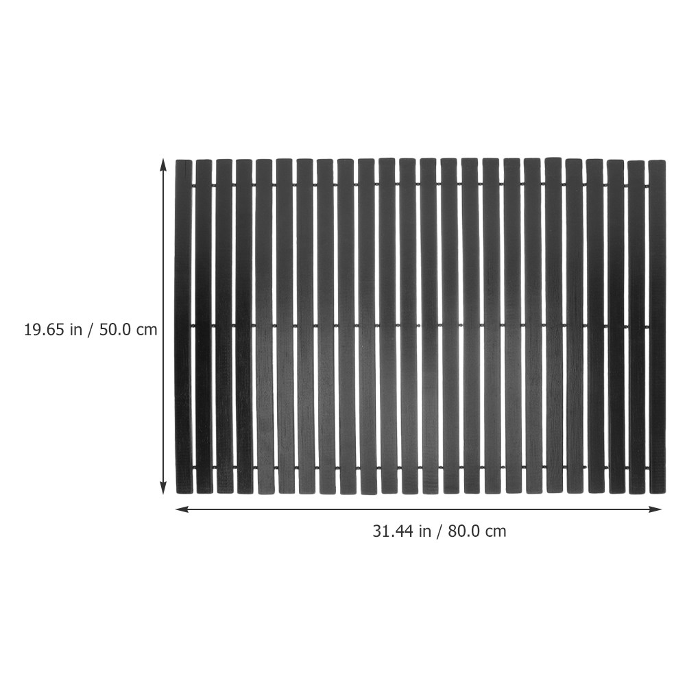 Non Slip Bamboo Bath Mat for S - Bamboo Bath Mat ulasan dan harga