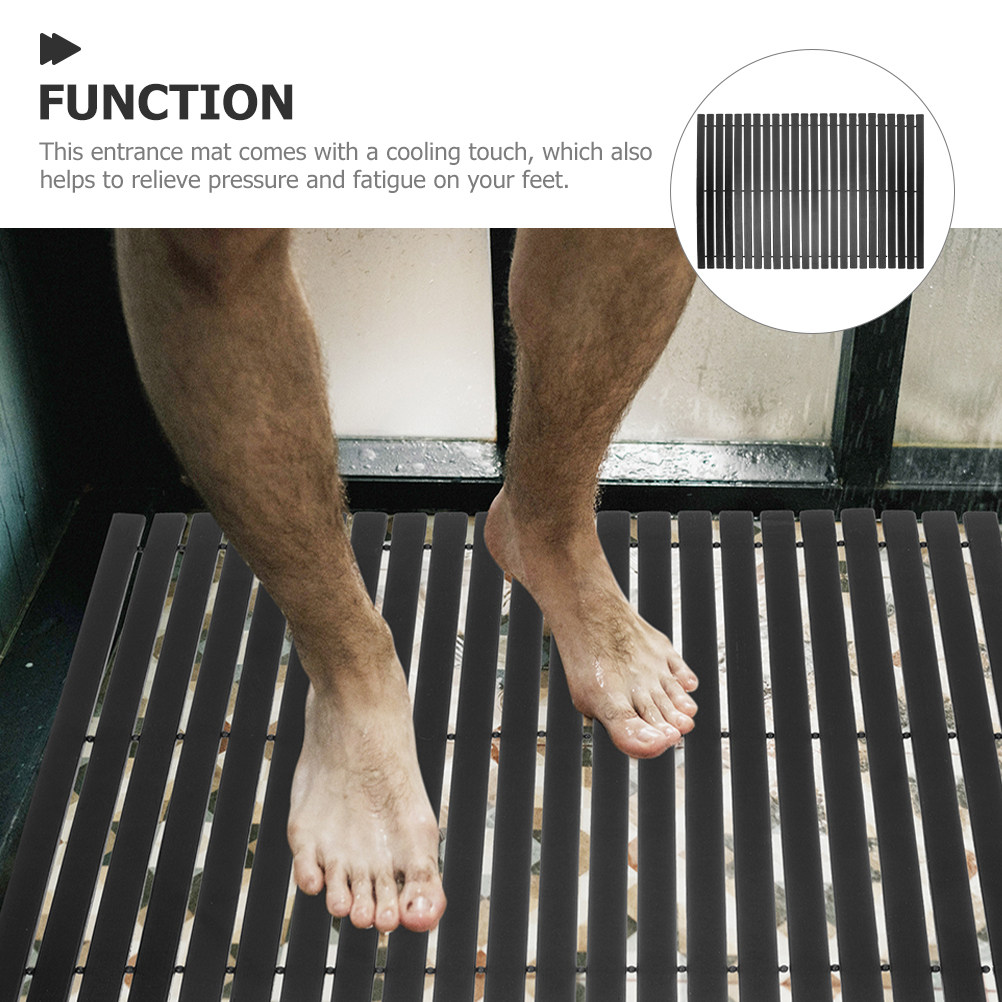 Non Slip Bamboo Bath Mat for S - Bamboo Bath Mat ulasan dan harga